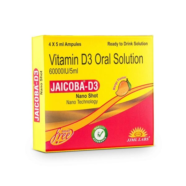 JAICOBA D3 – Nano Shot Oral Solution 5ml (4 Bottles)